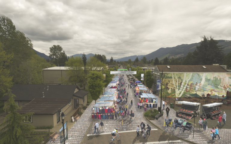 Snoqualmie south perspective parade day